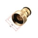 thumbnail image 3 of Adaptador de Conector Rápido de Grifo de Latón M22 M24 Rosca UNF para Sistema de Riego de Jardín 2 piezas, 3 of 5