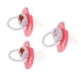 thumbnail image 1 of Chupete ficticio de ortodoncia ebés, chupete de de silicona con cubierta antipolvo Rosado Zulema Chupete de chupete de silicona, 1 of 8