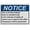 Warning Sign 4, variant on Weatherproof ANSI Private Property Sign (Active mining Private property Do not leave vehicle next____ ft) 8 in" x 12 in" UV Resistant Indoor Outdoor Workplace Insdustrial Caution Danger Sign