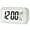White, variant on LINLIN Alarm Clock, Electronic Digital Morning Clock with Smart Backlight, Snooze Function,Calendar and Temperature LED Alarm Clock