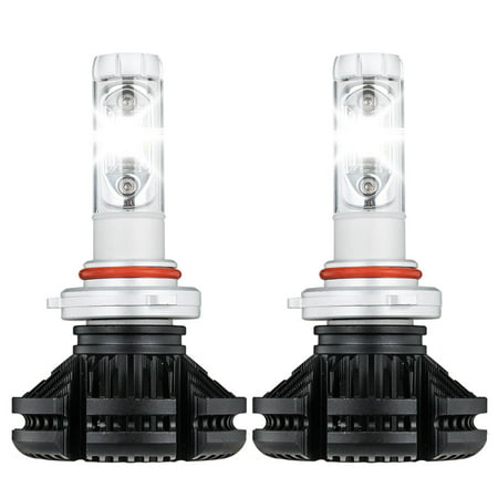 2-pack 9006 LED Headlight Kit Bulbs Cool White 6500K 50W 6000LM High Power