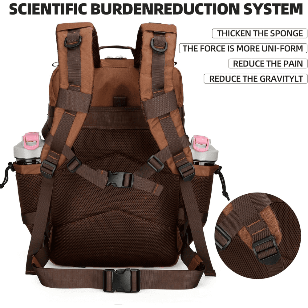 PAKNADA 45L Tactical Backpack,900D Oxford Waterproof Material For Outdoor Hiking Camping & Travel Bag
