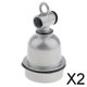 thumbnail image 1 of Paquete de 2-6 bombillas de aluminio impermeables E27, soporte para calentador, portalámparas para 2 piezas, 1 of 8