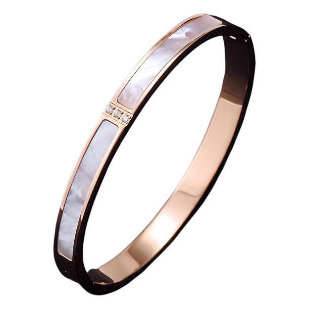 LLESSOO Jewelry 18K Gold Plated Bracelet Love Bracelet Women's Crystal