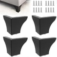 thumbnail image 1 of 4 Pcs Metal Furniture Legs,10cm Height Sofa Legs,Modern Triangle Furniture Feet DIY Replacement, 1 of 5