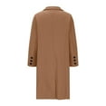 thumbnail image 2 of XFLWAM Winter Coats for Women Double Breasted Midi Wool Blend Pea Coats Blazer Jackets for Women Winter Long Sleeve Coat Brown XXL, 2 of 4