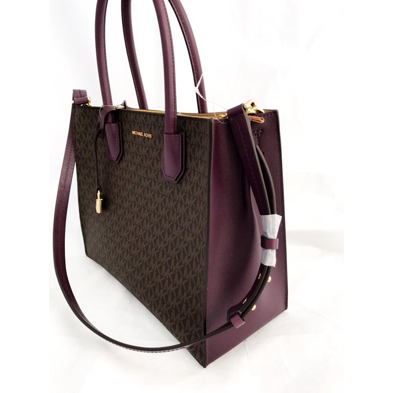 Shop for Michael Kors Mercer Large Convertible Tote Purple - Shipped from  USA