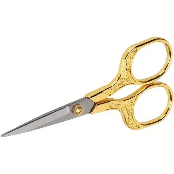 (Weiyi-EC)-- 4pcs Plum Blossom Retro Scissors Stainless Steel Household Scissors Window Decoration Wool Embroidery Scissors Handmade Student Office Small Scissors **--（7lop;k ）