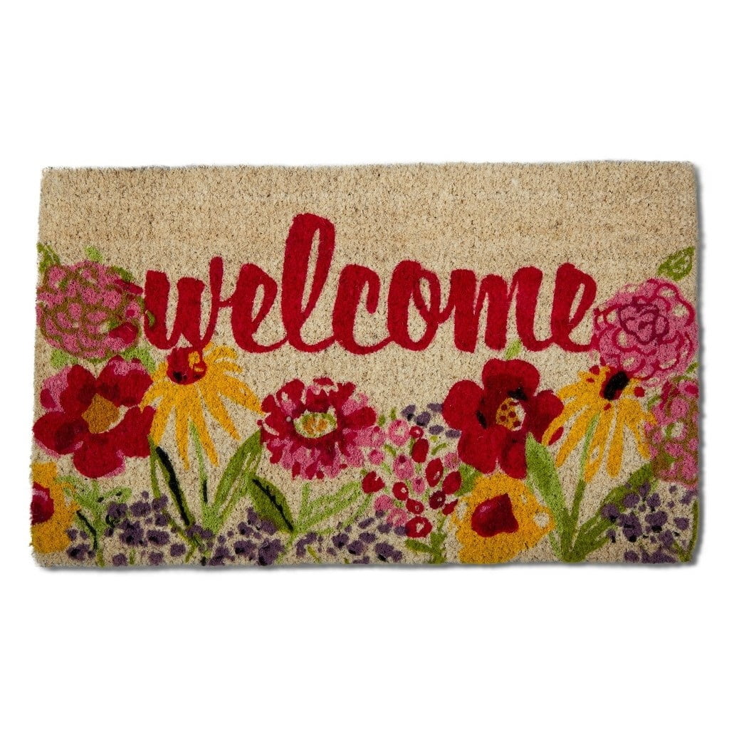 Tag Fresh Flowers Coir Doormat Walmart Com