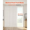 thumbnail image 2 of KFFKFF Adjustable Panel Track Blinds, Panel Track Blinds, Aluminum Alloy Polyester, 45.8–86in × 96in, Light Gray, 2 of 9