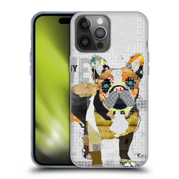 Head Case Designs Officially Licensed Michel Keck Dogs 4 French Bulldog Soft Gel Case Compatible with Apple iPhone 14 Pro Max