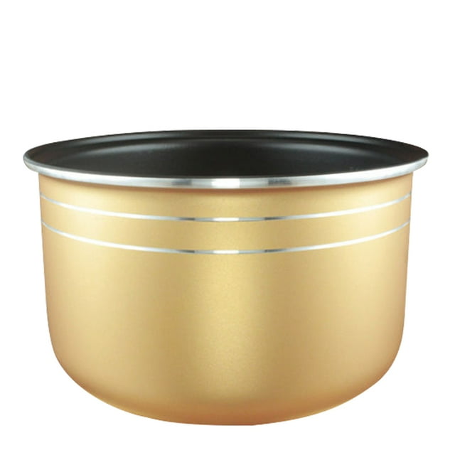 Graflsoa Premium Gold Non-Stick Rice Cooker Liner - 2L Extra Thick Aluminum Alloy, Universal Fit for Most Cookers, Food-Grade Coating, Durable & Healthy Design