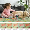 thumbnail image 5 of Wondo Boho Floral Vintage Non-Slip 8'x10' Area Rug - Machine Washable Low Pile Carpet for Living Room, Bedroom, Dining Room & Farmhouse Decor (Green), 5 of 8