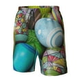 thumbnail image 5 of Kdxio Easter Egg1 Pattern Mens Casual Shorts - Drawstring Summer Beach Sports Shorts for Men, 5 of 9