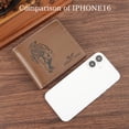 thumbnail image 4 of Tonnylam Cartera de cuero suave de PU para hombre con ranuras para múltiples tarjetas Cartera cruzada de negocios de moda, 4 of 8