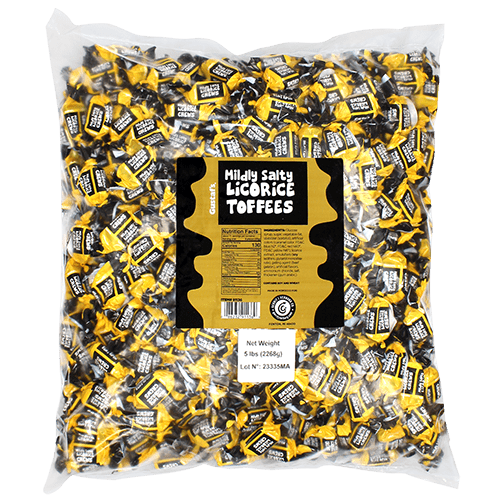Gustaf's Mild Salty Licorice Toffee - Bulk Bags