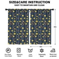thumbnail image 2 of Softballs and Bats Black Pattern Insulated Teens Curtains Set Of 2, Bedroom Essentials, Toddler Room Decor 52"x84", 2 of 5