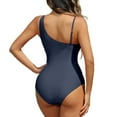 thumbnail image 2 of WILLBEST Trajes de Baño Dama Traje de Baño Deportivo Para Mujer Monokini Con Panel de Malla y Sujetador Incorporado Para Playa Piscina Traje de Baño de Verano, 2 of 6