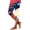 #5_Blue, variant on Patriotic Leggings for Womens Colorful Printed Pants High Elastic Waisted Yoga Pant Independence Day Stars Graphic Bottoms Slim Fit Trousers Summer Workout Sport Capris Mom Gift