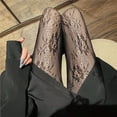 thumbnail image 2 of Medias de encaje blancas lolita para mujer, lindas medias japonesas finas de verano lolita, hermosas piernas con flores, calcetines de seda blanca, 2 of 6