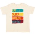 thumbnail image 3 of Inktastic Lacrosse Player Eat Sleep Lacrosse Repeat Boys or Girls Toddler T-Shirt, 3 of 5