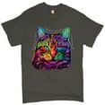 thumbnail image 1 of Tee Hunt If You're Nice I Might Let You Live with Me T-Shirt Andy Maxx Cat Men's Tee, Charcoal, 5X-Large, 1 of 5