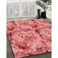 thumbnail image 2 of Ahgly Company Indoor Square Patterned Light Coral Pink Area Rugs, 5' Square, 2 of 6