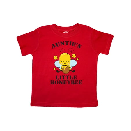 

Inktastic Cute Bee Auntie s Little Honeybee with Stars Gift Toddler Boy or Toddler Girl T-Shirt