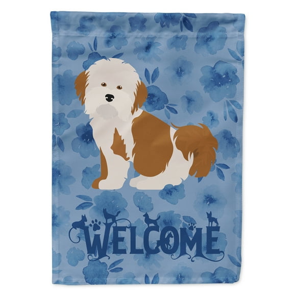 Carolines Treasures CK5998GF Havanese 2 Welcome Flag Garden Size Small multicolor