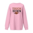 Women's Game Day Sweatshirt Funny Football Graphic Pullover Tops Long