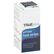 True Plus Ketone Test Trips Reagent Strips For Urinalysis - 50 Count