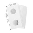 thumbnail image 2 of Luxshiny 50pcs White Paper Coin Holders for Cardboard Coin Collection Supplies Simple Design, 2 of 8