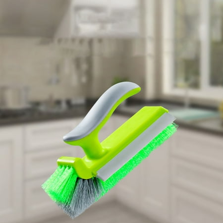 Cevemin Wall Corner Brush Multifunctional Cleaning and Dirt Removal Brush for Bathtub Ceramic Tile Kitchen and Mirror