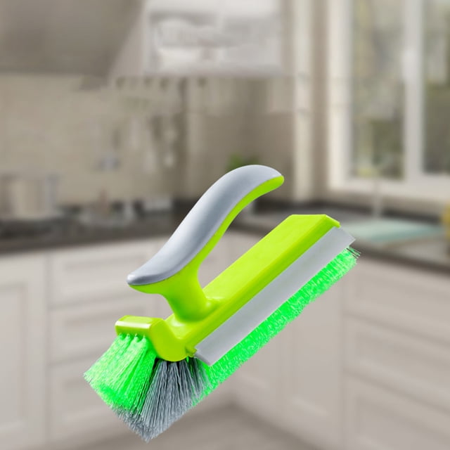 Cepillo Limpiador De Esquinas, Estropajo Multifuncional, Elimina Manchas Difíciles, Limpiador De Juntas De Azulejos De Baño, Cepillo Para Encimeras De Cocina, Mango Ergonómico, Cerdas Duraderas
