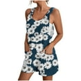 thumbnail image 2 of Aueoeo Summer Jumpsuit, Rompers & Overalls Short Casual Loose Jumpsuits for Women Summer Comfortable Jumpsuits with Pockets On Clearance, 2 of 5