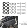 thumbnail image 4 of Jeep TJ LJ 1997 2006 Gas Tank Skid Plate Screws Metal Kit Friction Reduction Enhanced Safety, 4 of 5