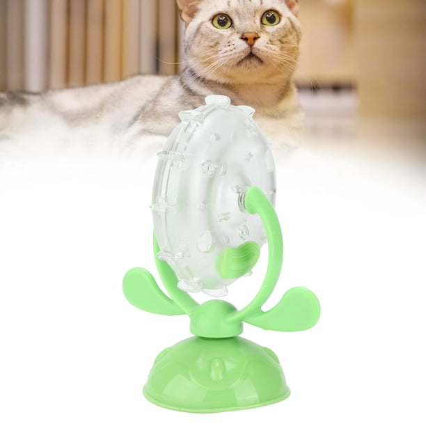 Universal - Jouet interactif pour chat Moulin à vent Nourriture pour chat  Produit de fuite pour animal de compagnie Structure de jeu Tour Ventouse  Mangeur Jouet intelligent drôle pour chien