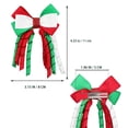 thumbnail image 2 of DRAFIDEEP 2-Pack Christmas Hair Bow Clips with Alligator Clips for Holiday Party, Festive Styling Accessories, 2 of 8