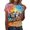 Multicolour, variant on Women's Tops T-Shirts Graphic Print Short Sleeve Crewneck Casual Trendy Shirts