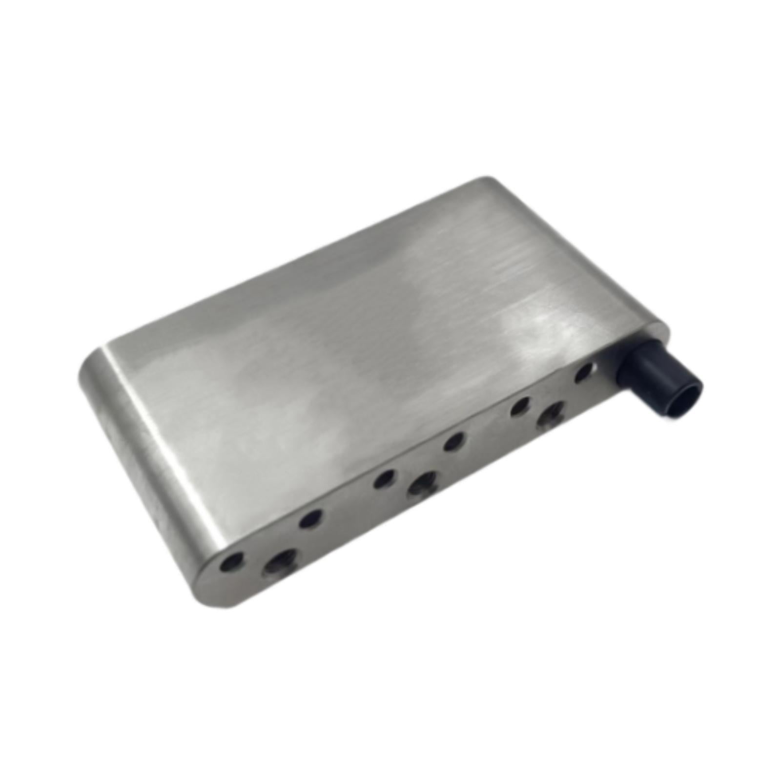 Tremolo Bridge Parts Brass Block Guitar Saddle Stainless Steel Construction for Electric Guitar Performers