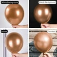 thumbnail image 2 of Metallic Copper Balloons 50 pcs 12 Inch Chrome Copper Fall Brown Balloons for Graduation Baby Shower Gender Reveal Engagement New Year Thanksgiving Birthday Party Decorations Copper-G115, 2 of 11