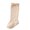 Khaki, variant on Newborn Infant Baby Girls Thigh High Stockings Solid Color Crimp Socks Cute Knee High Stocking