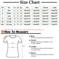 thumbnail image 2 of Ichuanyi Womens Shirts , Women's Flared Sleeve Pleated T-Shirt Top Bottoming Shirt Three Quarter Sleeves Blouse, 2 of 3