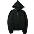 thumbnail image 2 of New Hoodies Men zipper Cardigan harajuku black sweatshirts hip hop swag style skateboard streetwear Cloak Hooded jacket coat, 2 of 6