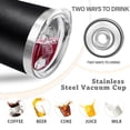 thumbnail image 5 of 20 oz Tumbler Stainless Steel Tumblers with Lid Double Wall Vacuum Insulated Coffee Mug 20oz Cup for Hot and Cold Drinks, White, 1 pack, 5 of 10