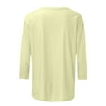 thumbnail image 4 of Vetsdori Ladies Three Quarter Sleeve Tops Pullover Trendy Dressy Graphic Tunic,Crew Neck Blouses for Womens Summer, 4 of 5