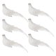 thumbnail image 1 of Pájaros blancos navideños con pinzas - 6 piezas de palomas de la paz artificiales de espuma para decorar el árbol de Navidad, 1 of 8