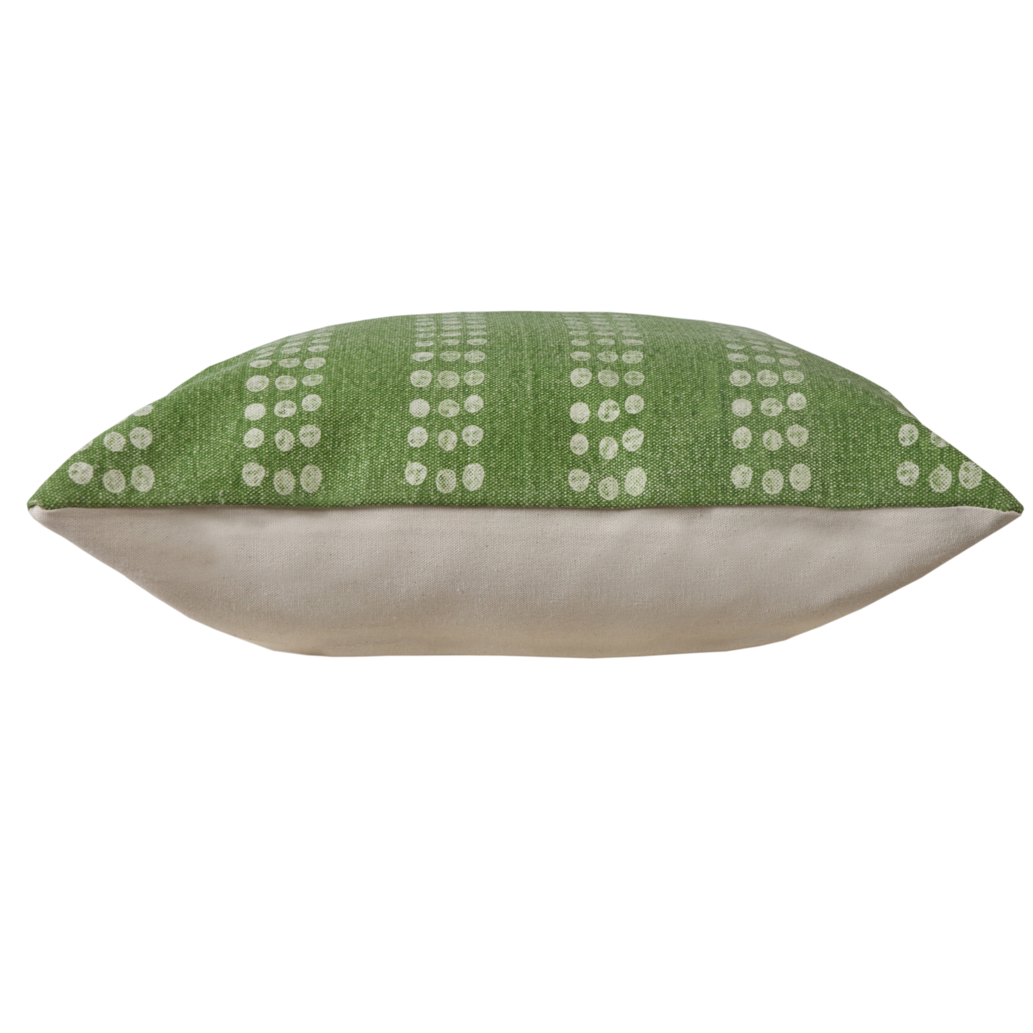 Harlow Hill Khloe 20" x 20" Green Dotted Stripe Cotton Adult Decorative Throw Pillow