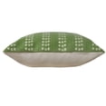 thumbnail image 5 of Ox Bay Khloe 20" x 20" Green Dotted Stripe Cotton Adult Decorative Throw Pillow, 5 of 11
