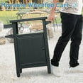thumbnail image 4 of Grill Cart Outdoor with Storage Cabinet, Portable Rolling Patio Bar Cart with Wheels, BBQ Prep Table, Movable Stainless Steel Kitchen Island Dining Cart for Food/Drink/Cooking -Grey, 4 of 17
